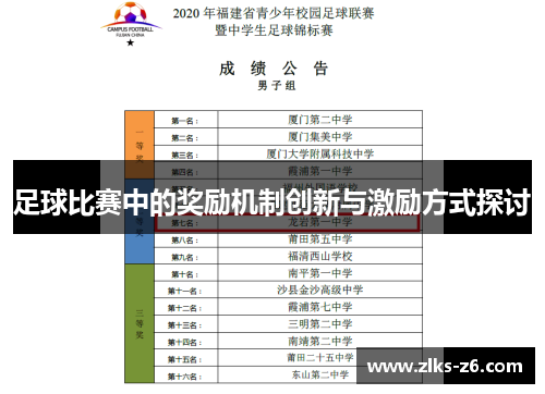 足球比赛中的奖励机制创新与激励方式探讨