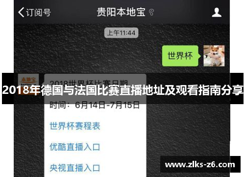 2018年德国与法国比赛直播地址及观看指南分享